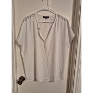 DKNY Studded Blouse Size Large